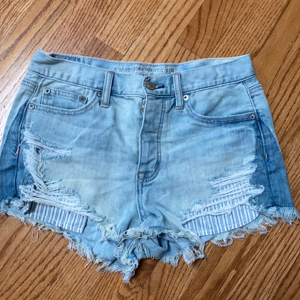 American Eagle mid rise jean shorts